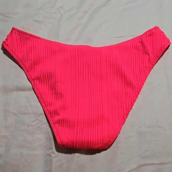 BECCA Moonridge Hotpink Rib Adela Hipster Bikini Bottom - Picture 8 of 12